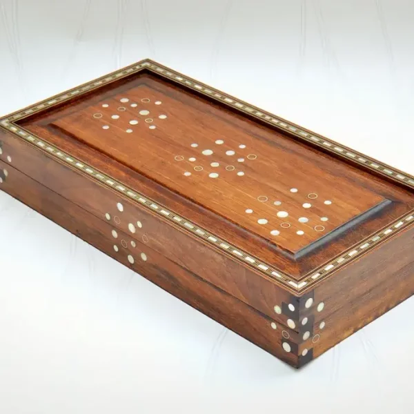 Backgammon luxueux bois fermé - Narjes