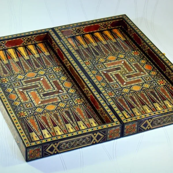Backgammon syrien bois interieur - Hanan