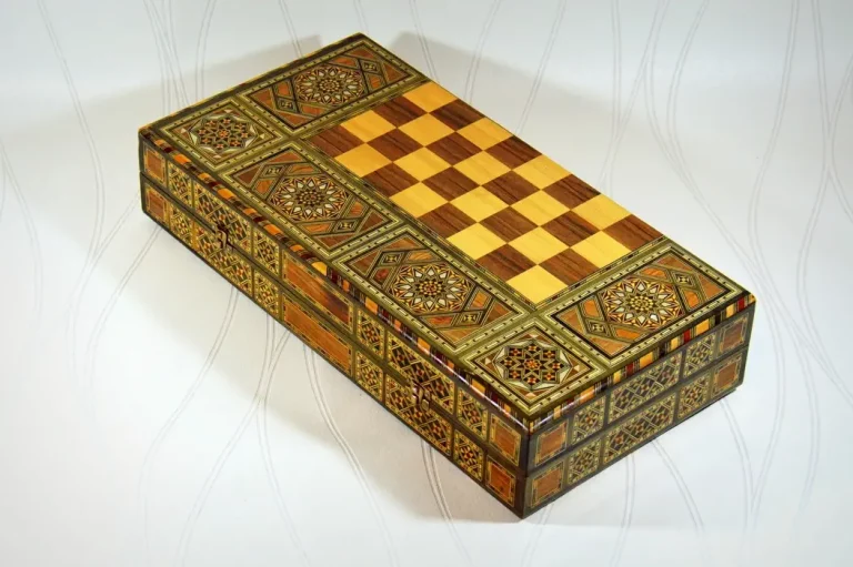Jeux backgammon en bois fermé - Rafaha