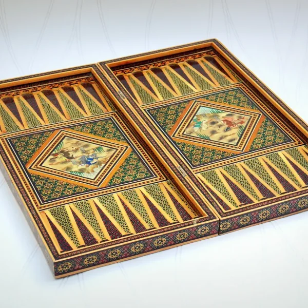handmade backgammon board