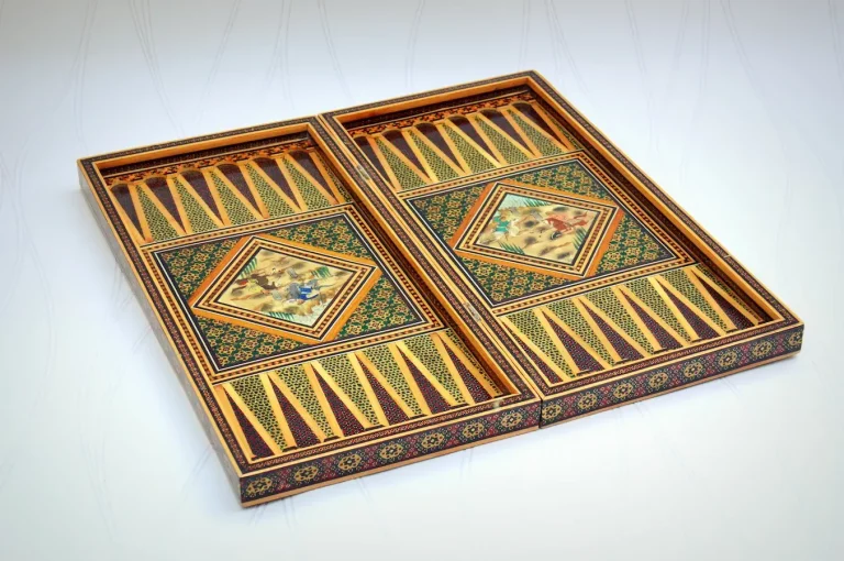 handmade backgammon board